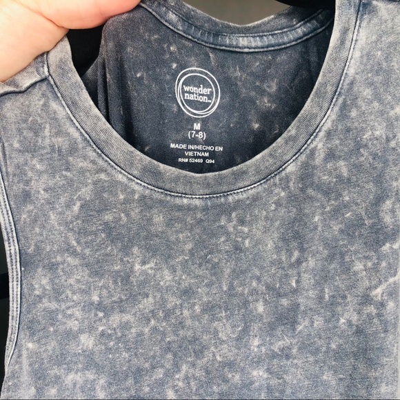 Twist Tank Grey/Blue Size M NWT Wonder Nation - Picture 3 of 4